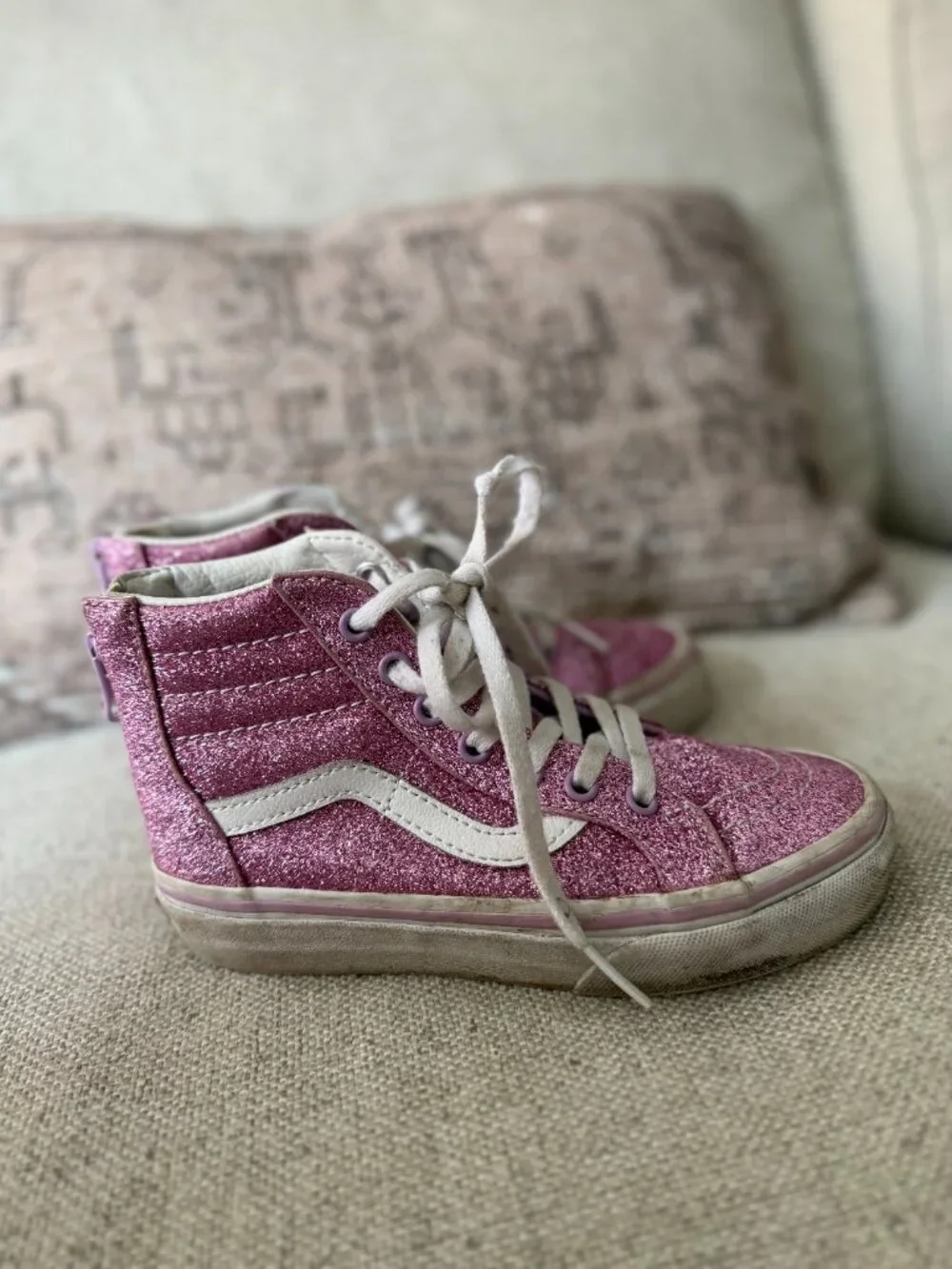 Vans Glitter High Tops Sneakers for kids, size 13